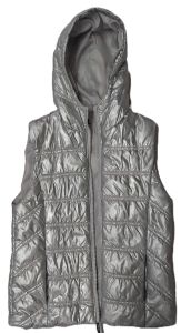 Kids Costumes to Hire - Silver Bomber Jacket - SLEEVELESS - 11 years
